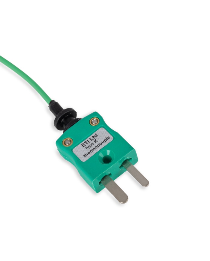 ETI Føler, termoelement type K, indstiksføler med nål Ø3,3 x 100 mm, hurtig respons, 3 meter PTFE-kabel
