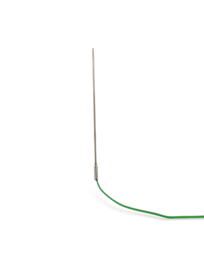 ETI Føler, termoelement type K, bøjelige lange følere Ø3 x 180 mm, til høje lufttemperaturer, f.eks. ovne og varmeskabe, 2 meter varmeresistent PTFE-kabel