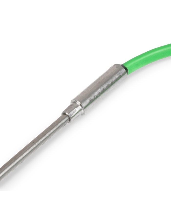 ETI Føler, termoelement type K, bøjelige lange følere Ø3 x 180 mm, til høje lufttemperaturer, f.eks. ovne og varmeskabe, 2 meter varmeresistent PTFE-kabel