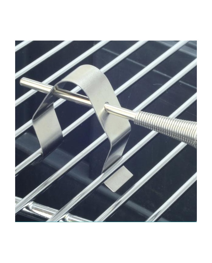 ETI Føler, termoelement type K, ovnføler eller luftsonde, Ø3,5 x 50 mm, med klemme til montage f.eks. i ovnplade, 2 meter armeret kabel