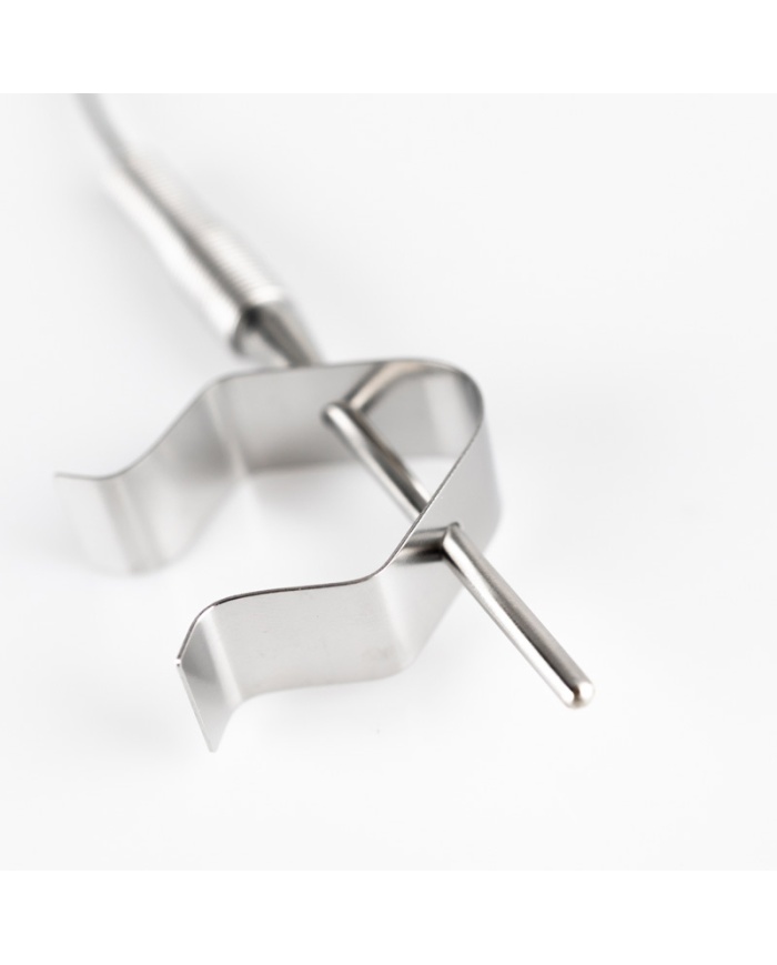 ETI Føler, termoelement type K, ovnføler med rustfri klemme til ovnfad, ETI Føler Ø3,5 x 50 mm, 1,2 meter flettet kabel