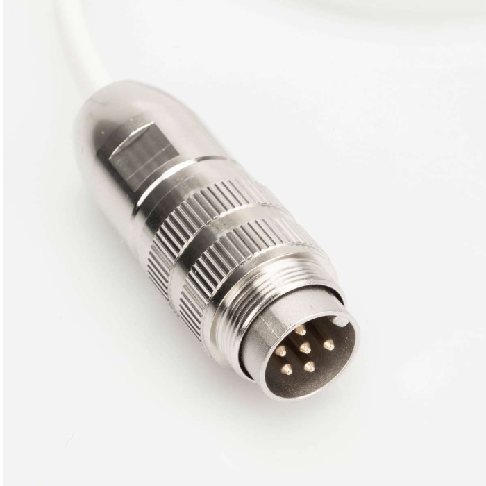 ETI Sensor, termistorsensor Ø3,3 x 130 mm, vandtæt IP67 indstikssensor med robust håndtag, farve hvid. 1 meter kabel med Lumberg-tilslutning