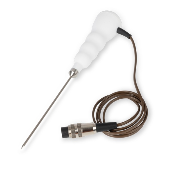ETI Sensor, termoelement type T, Ø2,6 x 130 mm, indstikssensor med robust håndtag, passer til Therma 22 og Therma 22 Plus. 1 m kabel