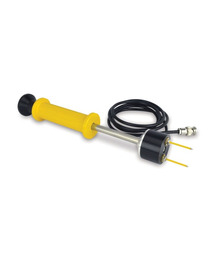 ETI Fugtmåler komplet med sensor og bæretaske. Baseret på måler 7000. Til fugtmåling i træ, gips og beton. Med digital aflæsning og LED-skala for nem visning. Udskiftelige sensor