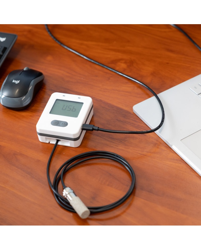 ETI ThermaData® temperaturlogger, måler temperatur og %RH, gratis software