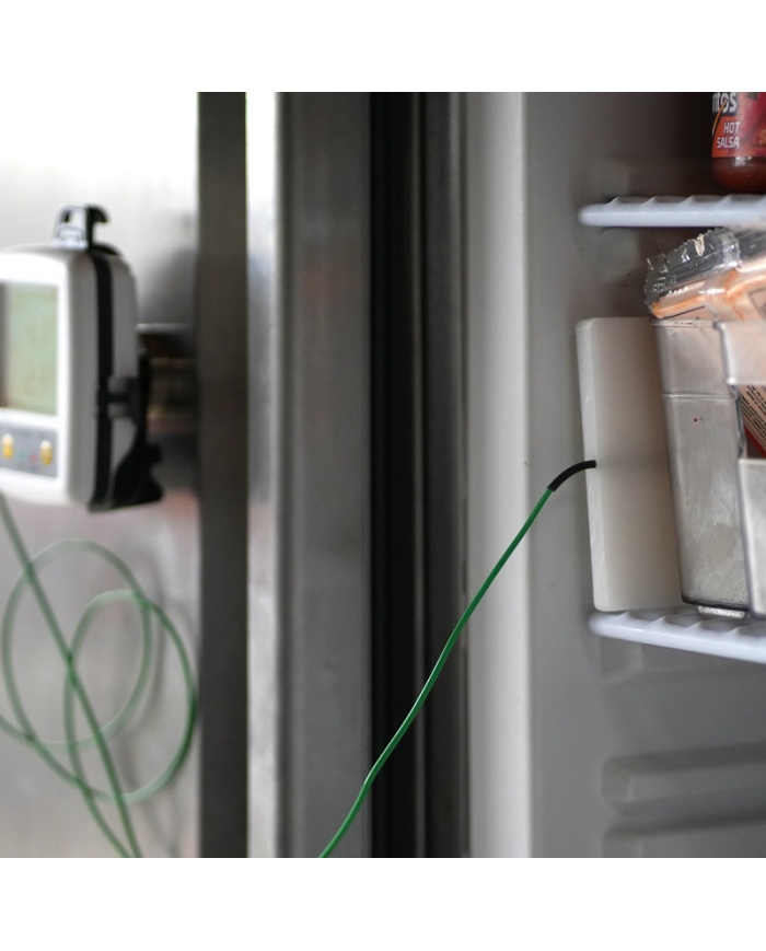 ETI ThermaData® WiFi TD2TC temperaturlogger. 2-kanals. Med display. Til 2 eksterne følere termoelement type K. Kalibreringscertifikat