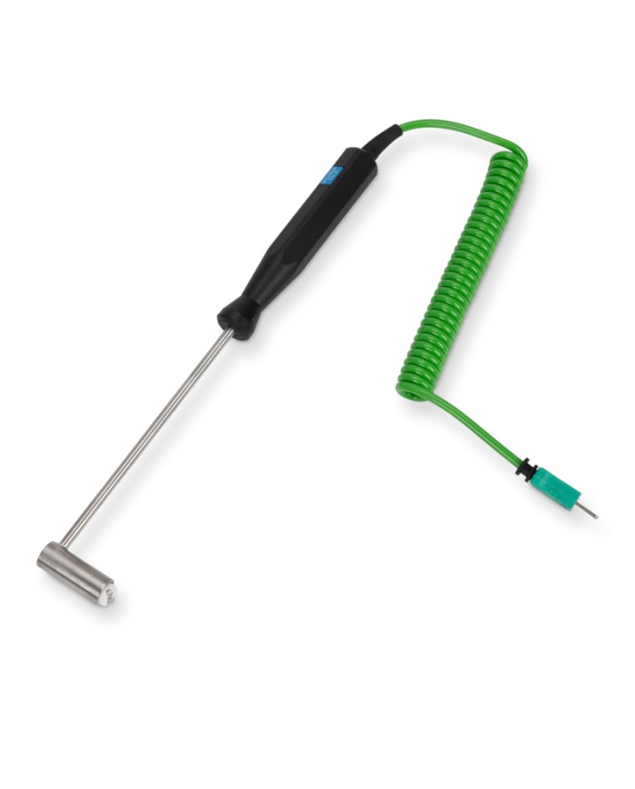 ETI Føler, termoelement type K, vinklet overfladeføler til stegeplader Ø12 x 130 mm, med spiralkabel