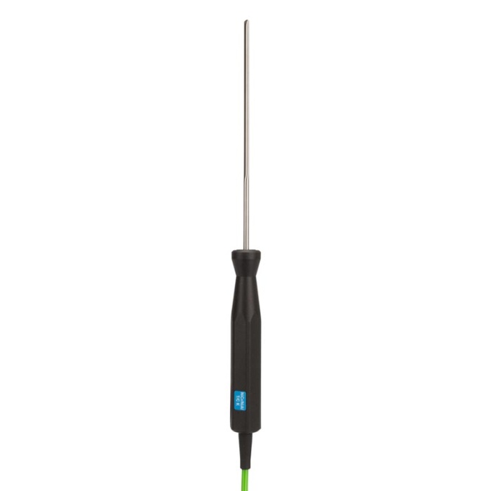 ETI Føler, termoelement type K, til måling mellem kartoner Ø4,5 x 130 mm, sekskantet håndtag, 1 meter kabel