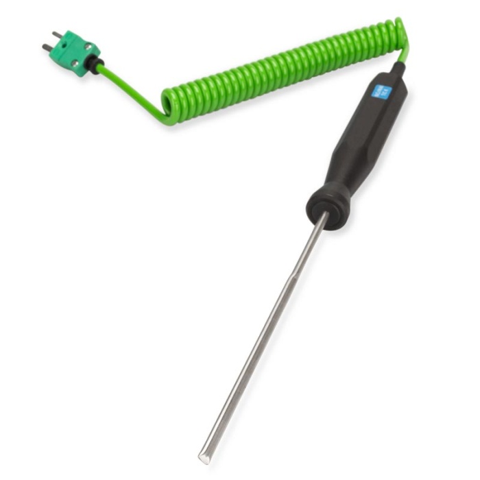 ETI Føler, termoelement type K, til måling mellem kartoner Ø4,5 x 130 mm, sekskantet håndtag, 1 meter kabel
