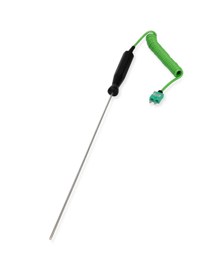 ETI Føler, termoelement type K, fleksibel føler, op til 1100°C, Ø3 x 300 mm, med håndtag, 1 meter