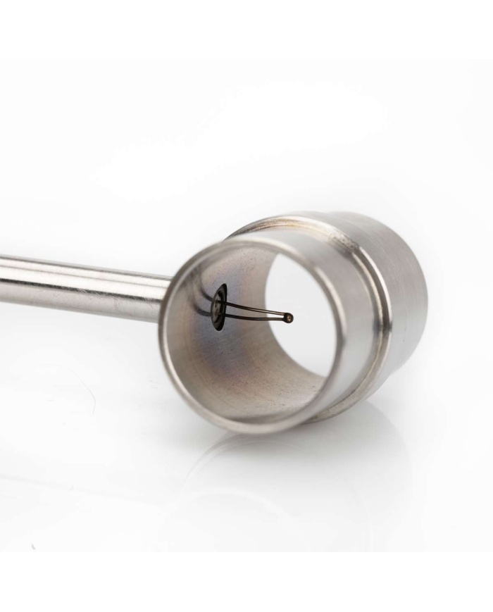 ETI Føler, termoelement type K, luft- og gasføler placeret i beskyttende rørkanal, tåler op til +250°C, spiralkabel 1 m