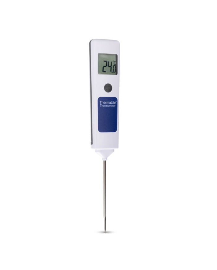 ETI ThermaLite®, digitalt fødevaretermometer, hurtig føler 2 mm tynd, nem kalibrering ved 0 °C i isbad, med kalibreringscertifikat