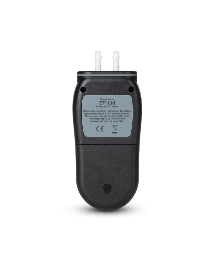 ETI Manometer 9205, måler ±344,7 mbar, positivt/negativt differenstryk, Max/Min