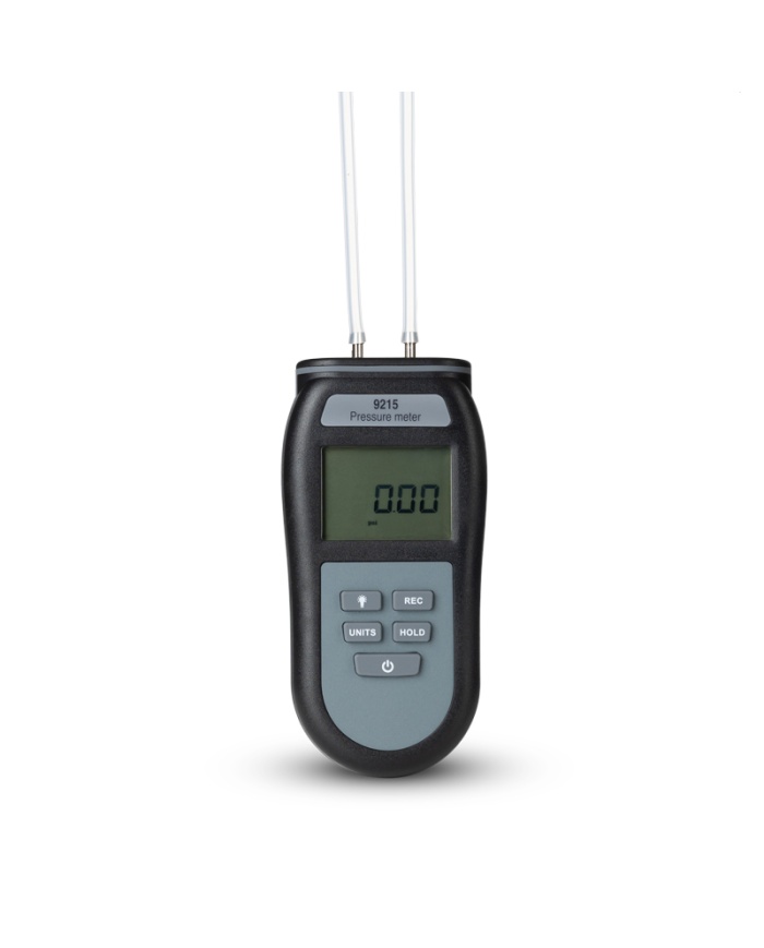 ETI Manometer 9205, måler ±1034,2 mbar, positivt/negativt differenstryk, Max/Min