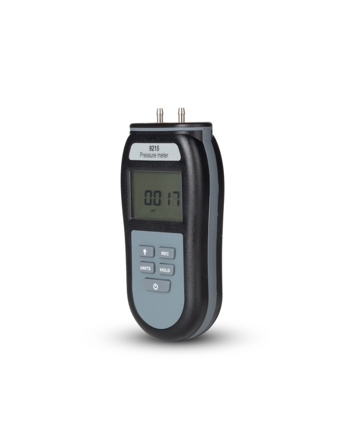 ETI Manometer 9205, måler ±1034,2 mbar, positivt/negativt differenstryk, Max/Min