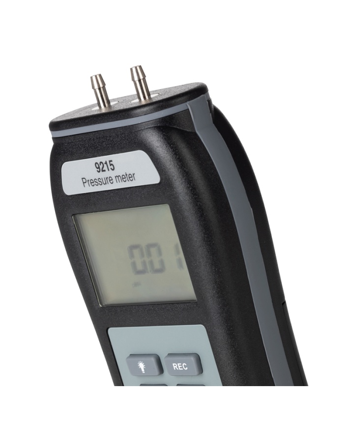 ETI Manometer 9205, måler ±1034,2 mbar, positivt/negativt differenstryk, Max/Min