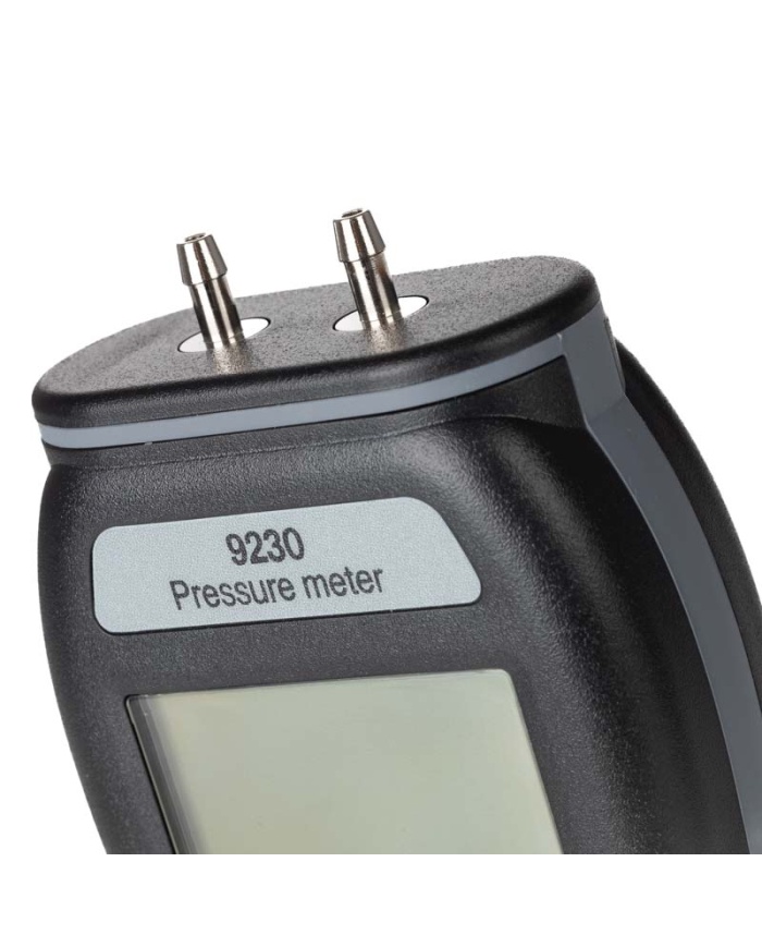 ETI Manometer 9205, måler ±2068,4 mbar, positivt/negativt differenstryk, Max/Min