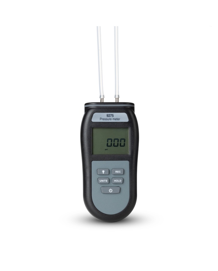 ETI Manometer 9205, måler ±5171 mbar, positivt/negativt differenstryk, Max/Min