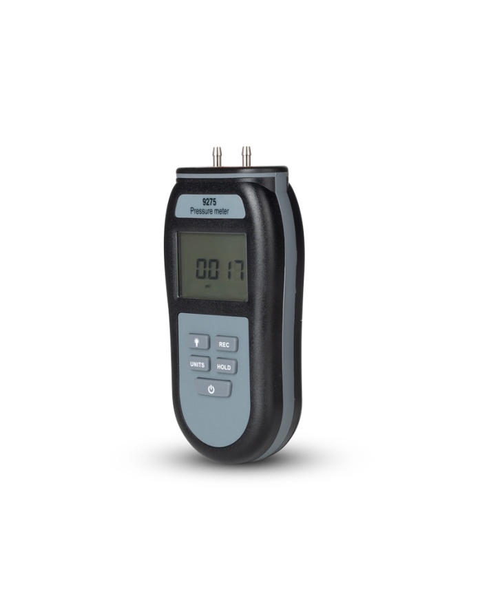 ETI Manometer 9205, måler ±5171 mbar, positivt/negativt differenstryk, Max/Min