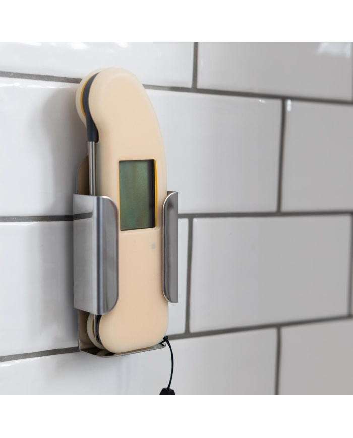 ETI Vægmontering i rustfrit stål, der passer til Thermapen® Classic & Thermapen® Professional