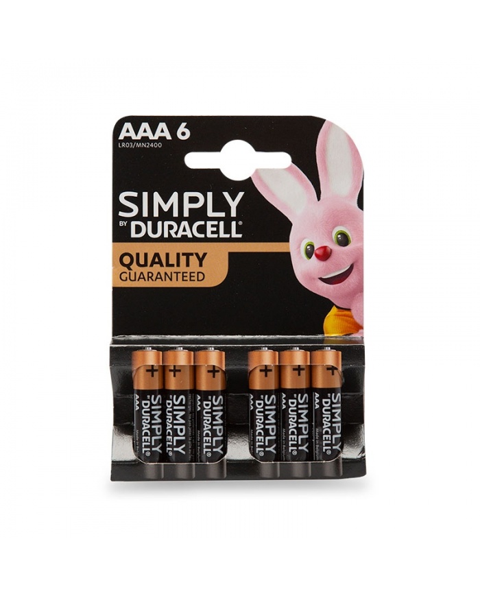 ETI Duracell AAA alkaliske batterier – 6-pak