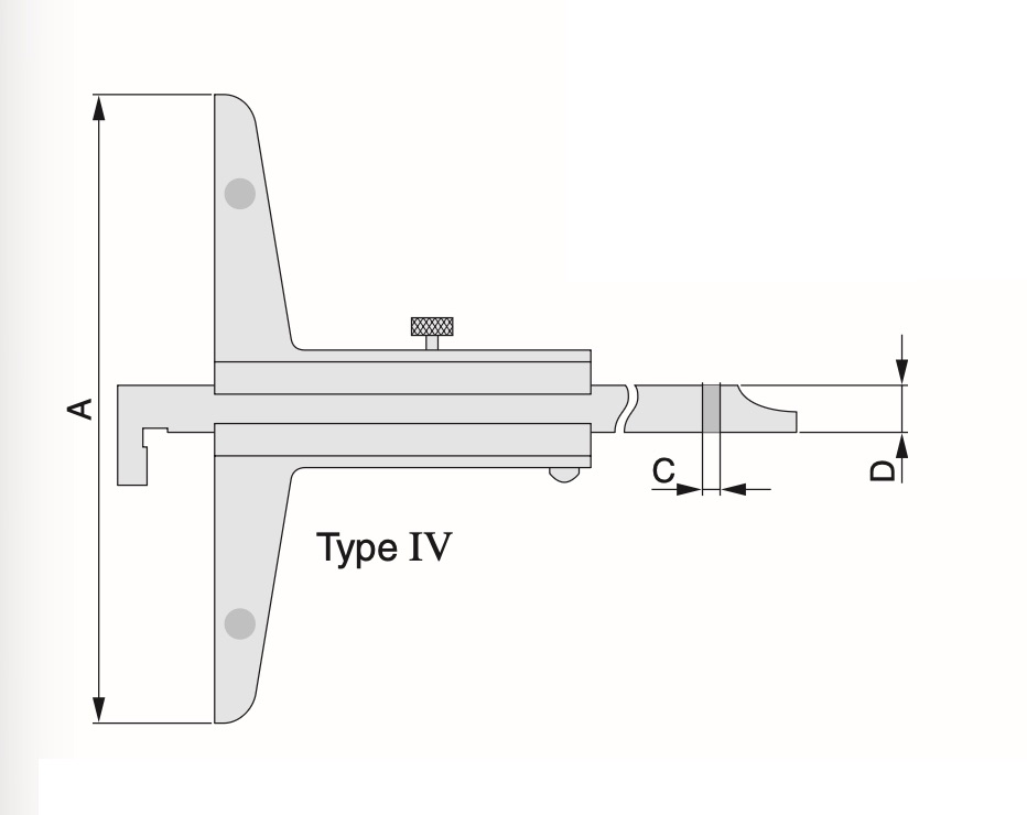 Vernier dybdemåler 150mm/0,02