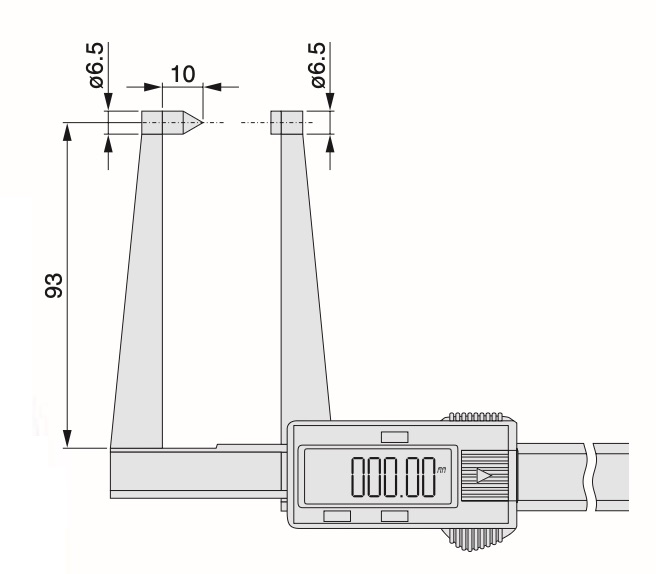 Digital kaliber 125mm