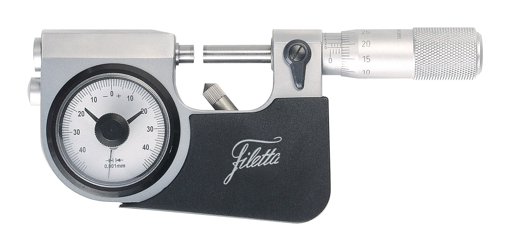 Tolerancemikrometer med digitalt måleur 0-25 mm