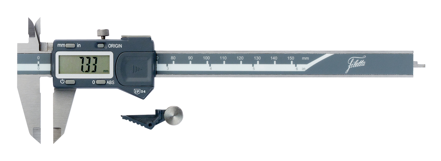 Absolut digitalt skydelære 0–150 mm – Præcisionsinstrument med absolut aflæsning